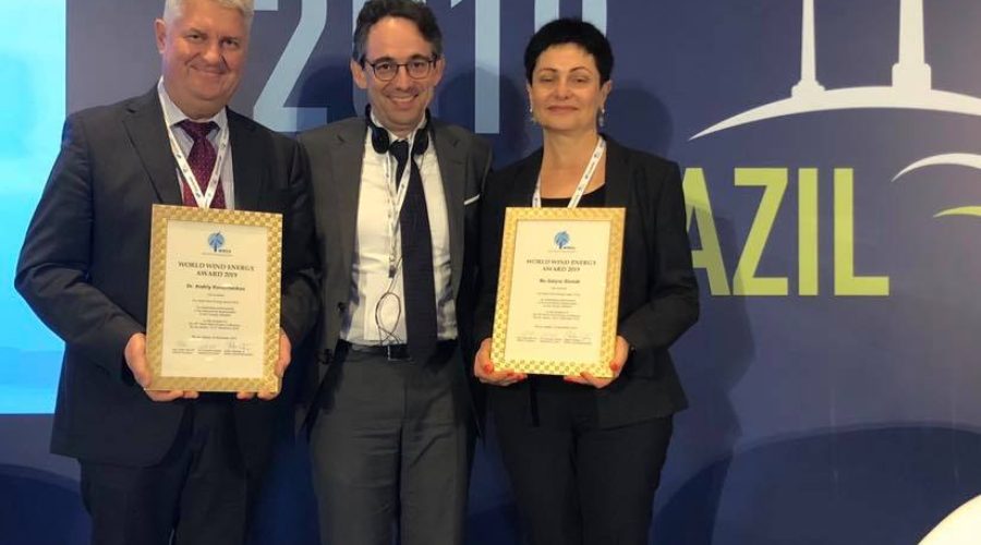 WWEC2019 opened in Rio: World Wind Energy Award 2019 to Andriy Konechenkov and Galyna Shmidt, Honorary Award to Reive Barros and Elbia Gannoum