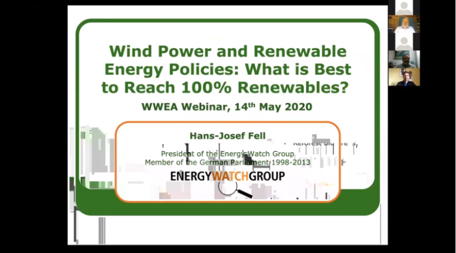 #WWEAwebinar: Wind power and renewable energy policies: What is best to reach 100% RE (recordings available)